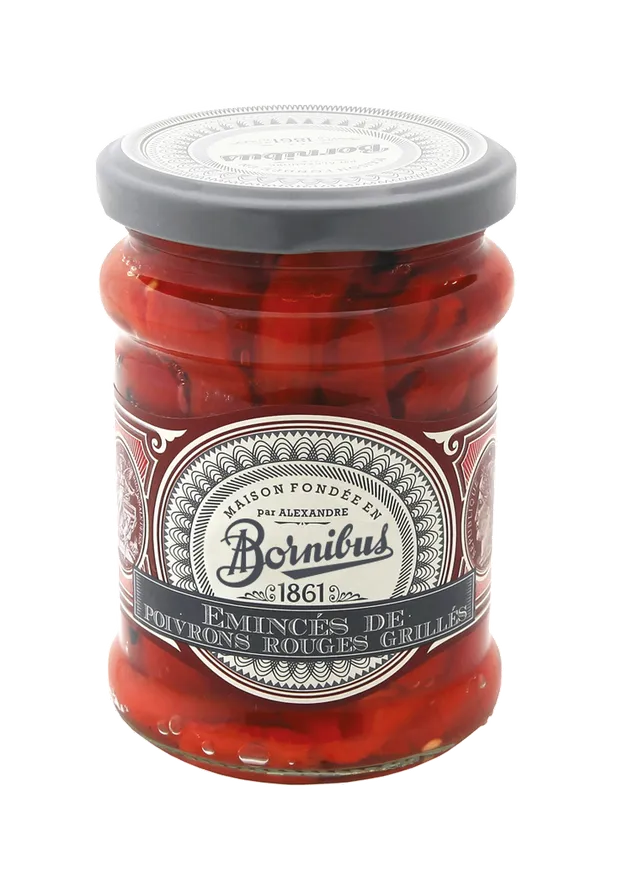 bornibus-minc-s-de-poivrons-rouges-grill-s-bocal-condiment image 1