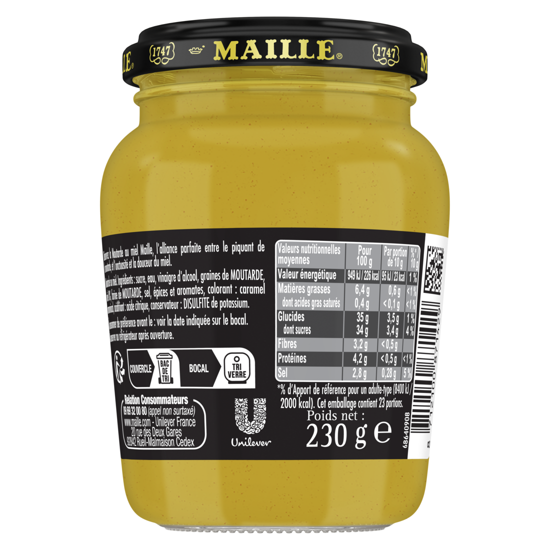 maille-moutarde-au-miel-230-g image 2