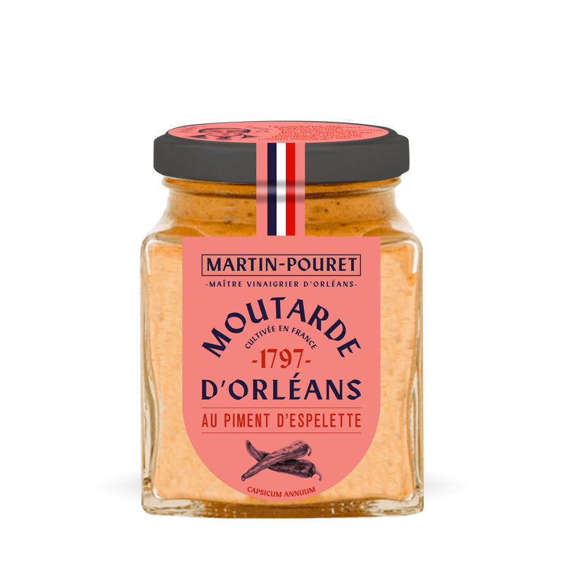 martin-pouret-moutarde-au-piment-d-espelette-200g image 2
