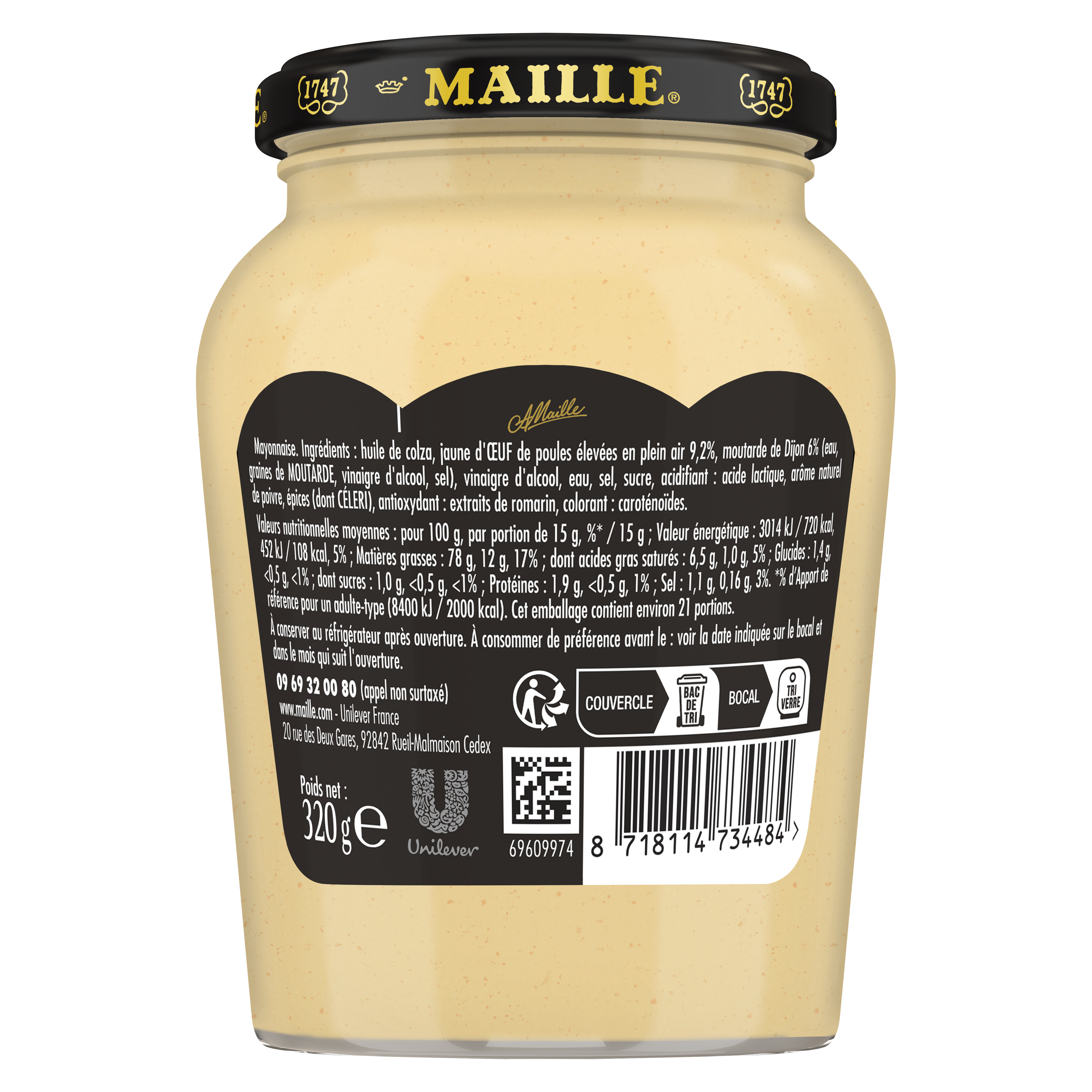 maille-mayonnaise-fine-qualit-traiteur-bocal-320-g image 2