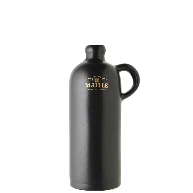 maille-cruchon-noir-manufacture-de-digoin-pot-moutarde image 1
