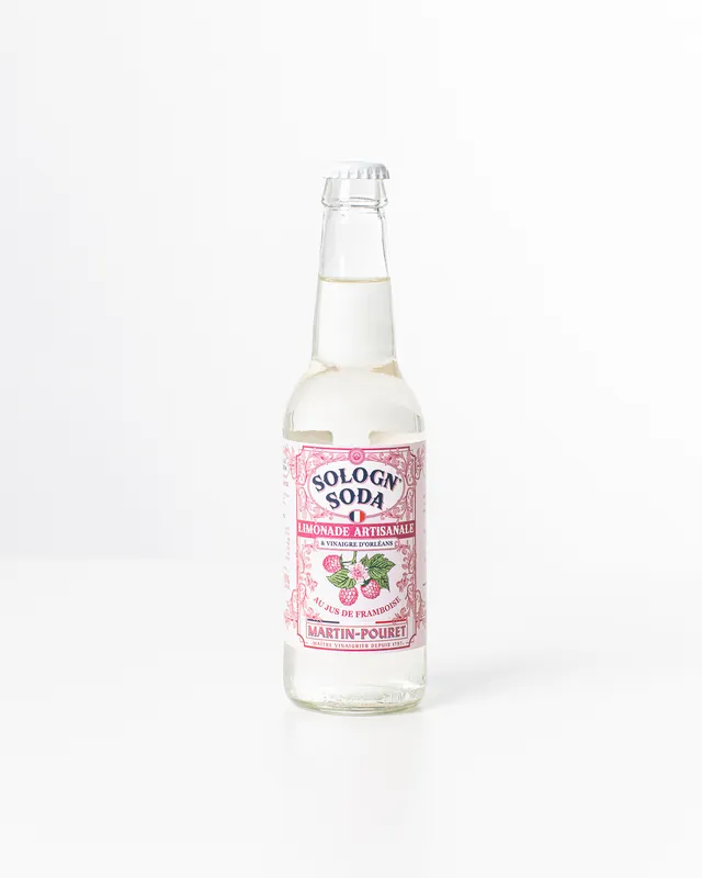 martin-pouret-limonade-au-vinaigre-jus-de-framboise-33cl image 1
