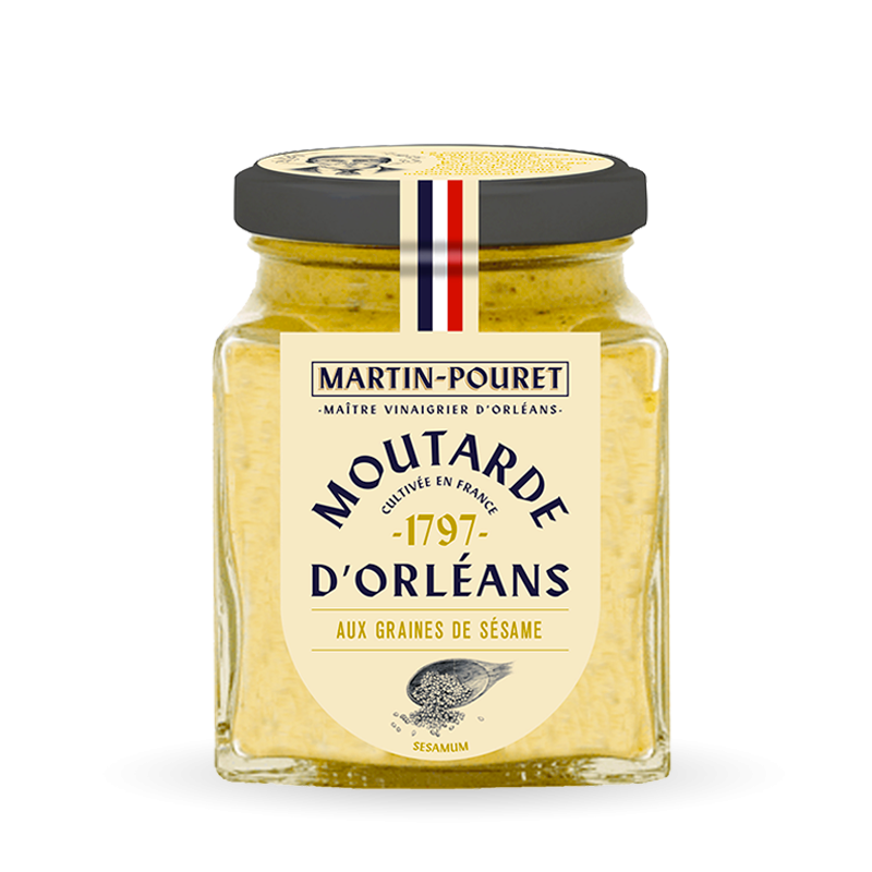 martin-pouret-moutarde-aux-graines-de-s-same-95g image 2