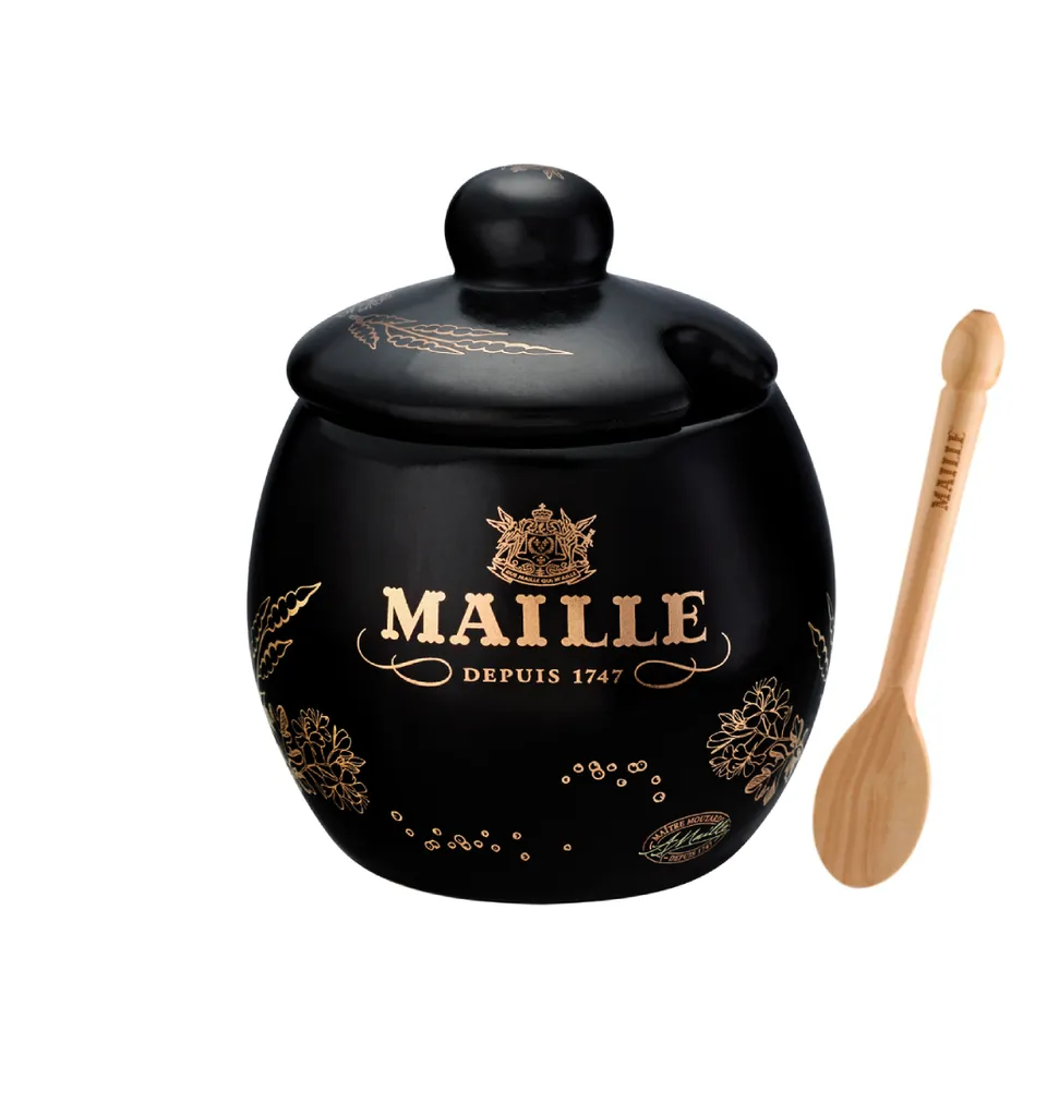 maille-moutardier-grav-blason-pot-moutarde-traditionnel image 1
