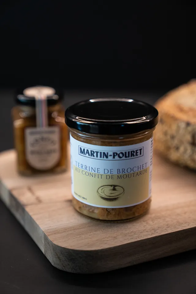 martin-pouret-terrine-de-brochet-la-moutarde-confite-nature-150g image 1