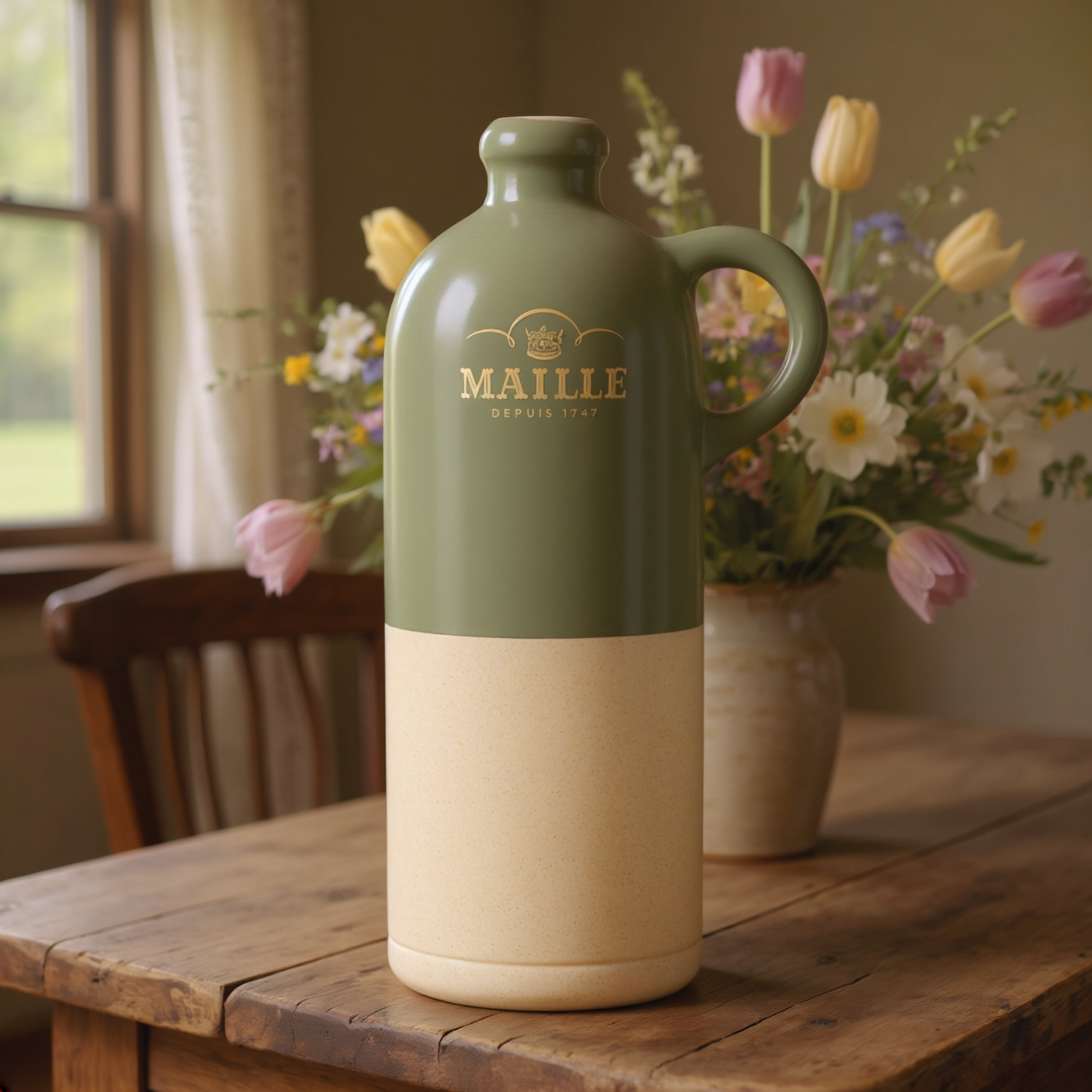 maille-cruchon-bi-mati-re-sauge-manufacture-de-digoin-pot-moutarde image 3