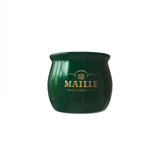 maille-pot-sauce-vert-sapin-digoin-pour-moutarde-la-pompe image 1