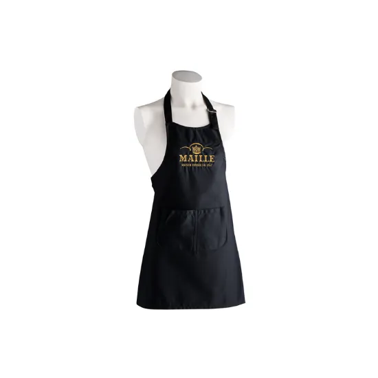 maille-tablier-enfant-r-glable-en-coton-noir-brod-64-x-47-cm image 1