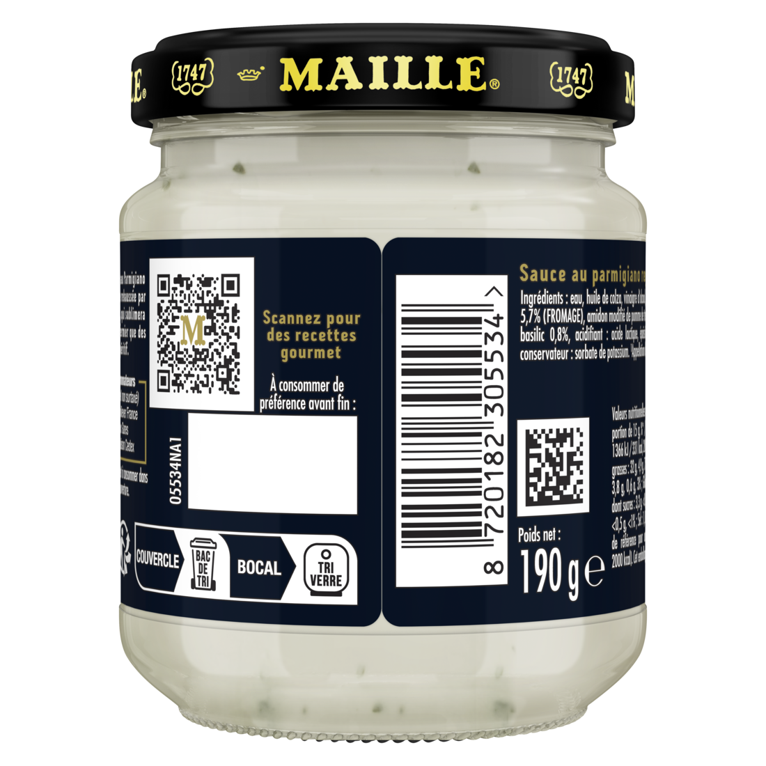 maille-sauce-au-parmigiano-reggiano-pointe-de-basilic-190g image 4