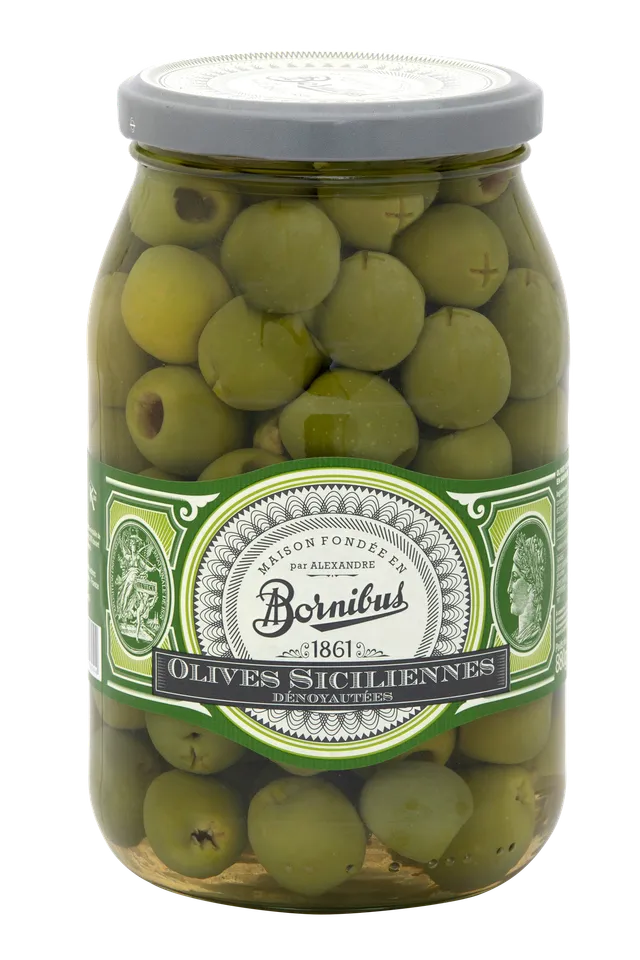 bornibus-olives-siciliennes-d-noyaut-es-olives-vertes image 1