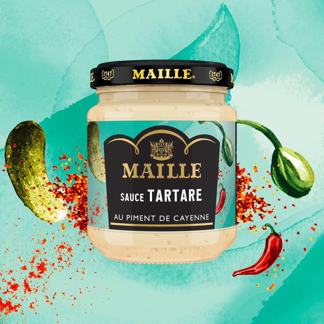 maille-sauce-tartare-piment-de-cayenne-185g image 3