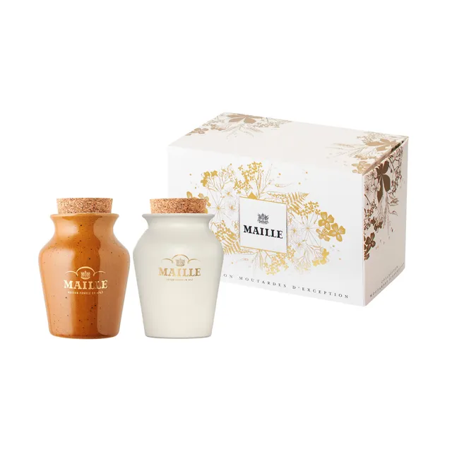 maille-coffret-duo-signature-moutarde-l-originale-et-l-ancienne-2x125g image 1