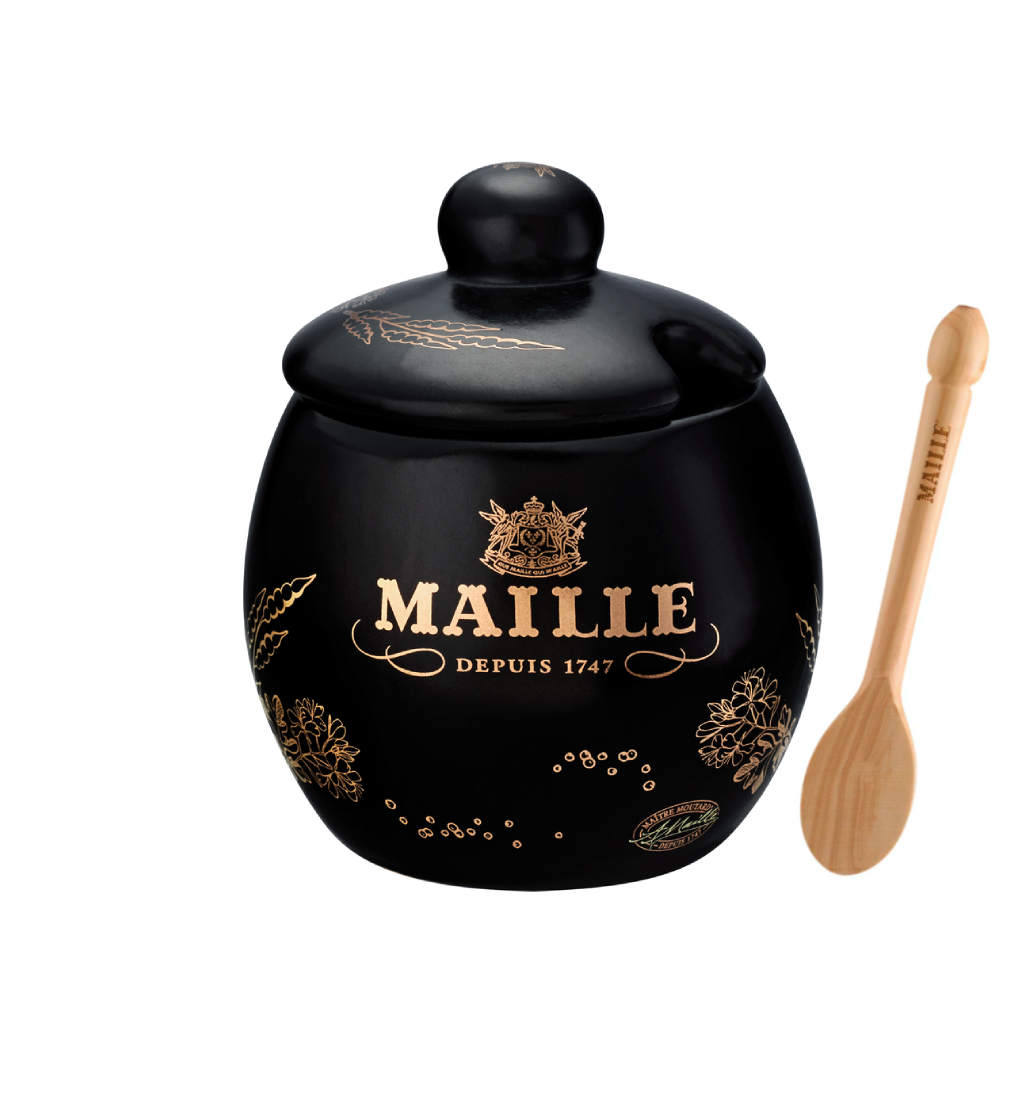 maille-moutardier-grav-blason-pot-moutarde-traditionnel image 1