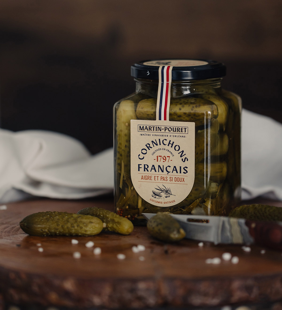 martin-pouret-cornichons-aigre-doux-270g image 1