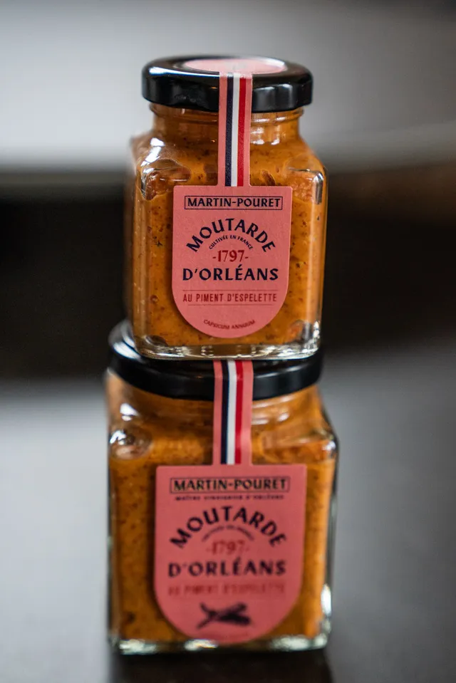 martin-pouret-moutarde-au-piment-d-espelette-95g image 1