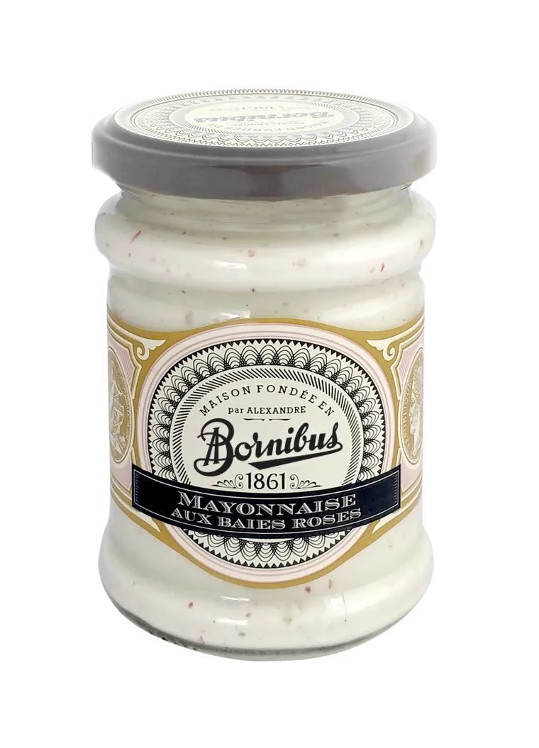 bornibus-mayonnaise-aux-baies-roses-220-g-mayonnaise-originale image 1