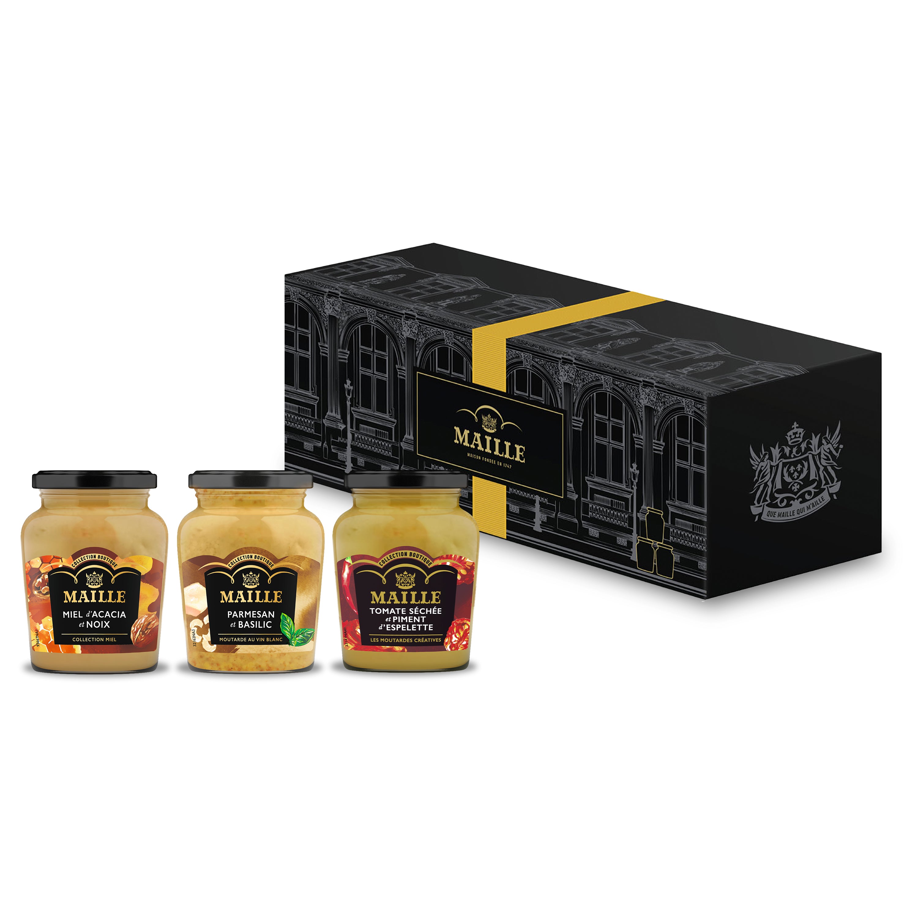 maille-coffret-les-cr-atives-grillades-trio-moutarde-miel-et-noix-108g image 1
