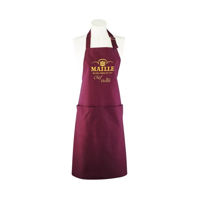 maille-tablier-bordeaux-brod-chef-toil-tablier-de-cuisine image 1