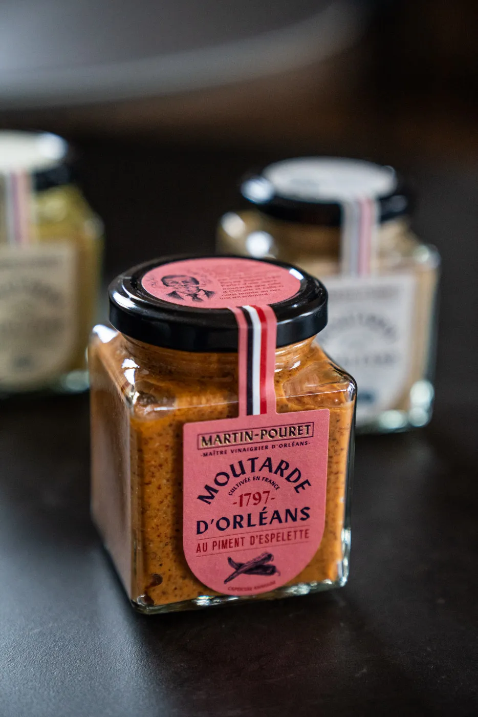 martin-pouret-moutarde-au-piment-d-espelette-200g image 1