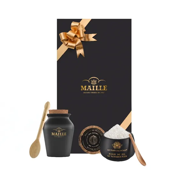 maille-coffret-essentiel-noir-fleur-de-sel-moutarde-pompe image 1