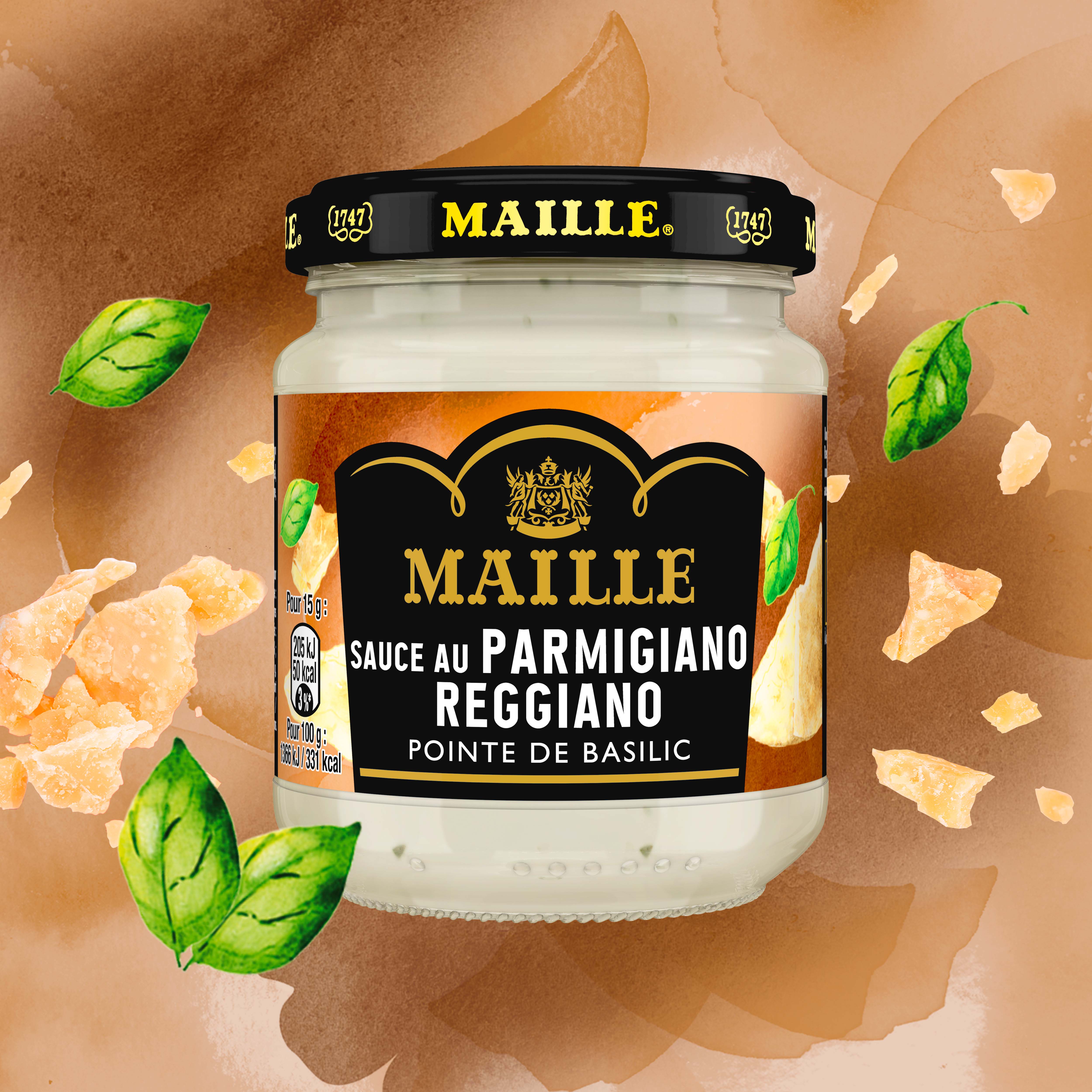 maille-sauce-au-parmigiano-reggiano-pointe-de-basilic-190g image 2