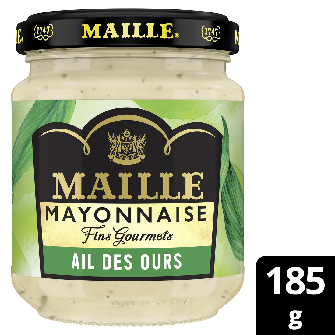 maille-mayonnaise-fins-gourmets-ail-des-ours-185g-bocal-verre image 2