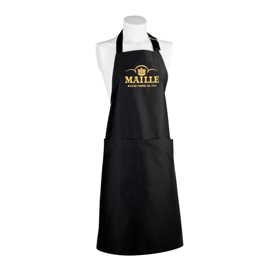 maille-tablier-noir-accessoire-cuisine image 1