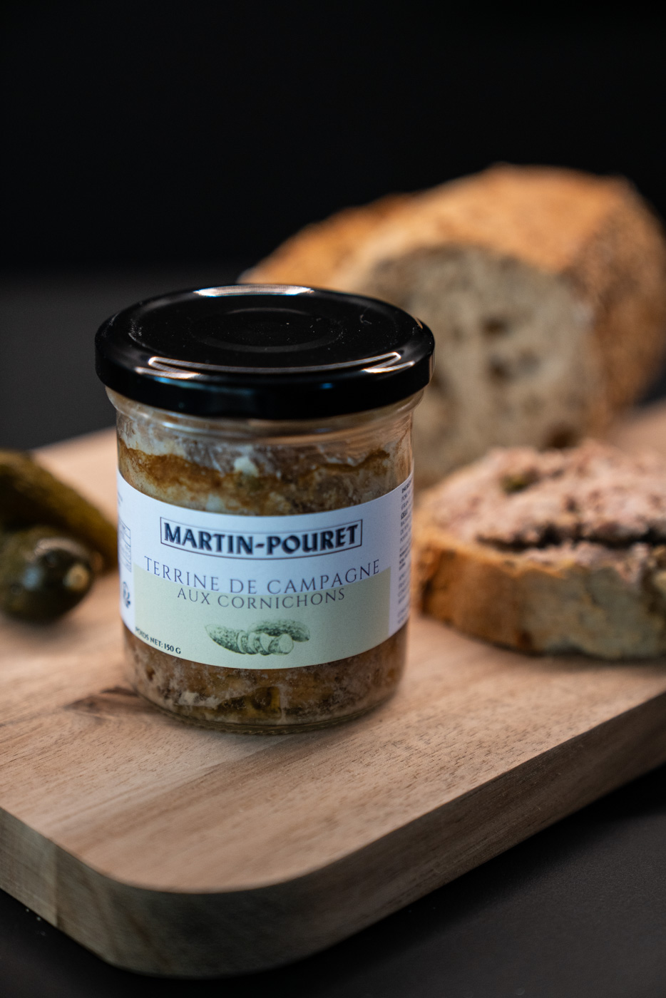 martin-pouret-terrine-campagnarde-aux-clats-de-cornichons-150g image 1