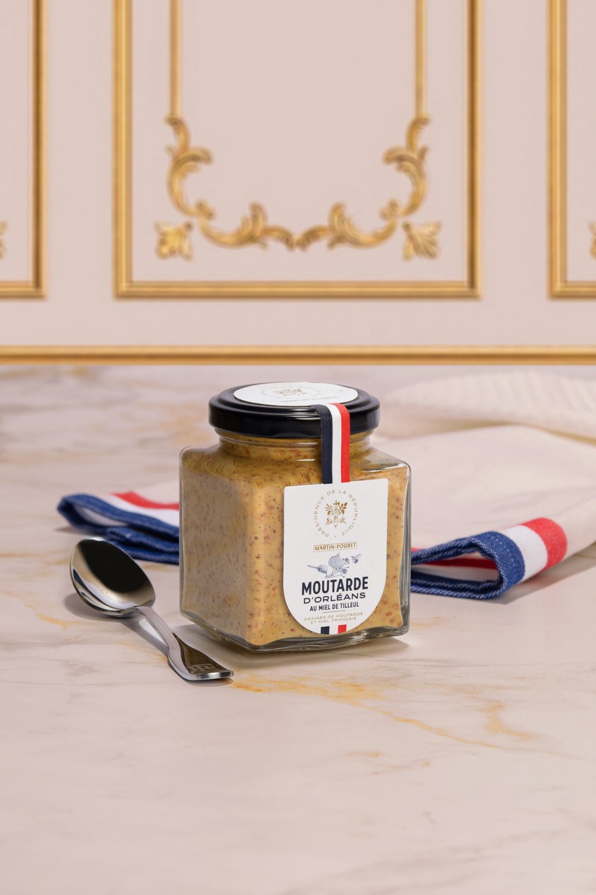 martin-pouret-moutarde-d-orl-ans-au-miel-de-tilleul-200g image 1