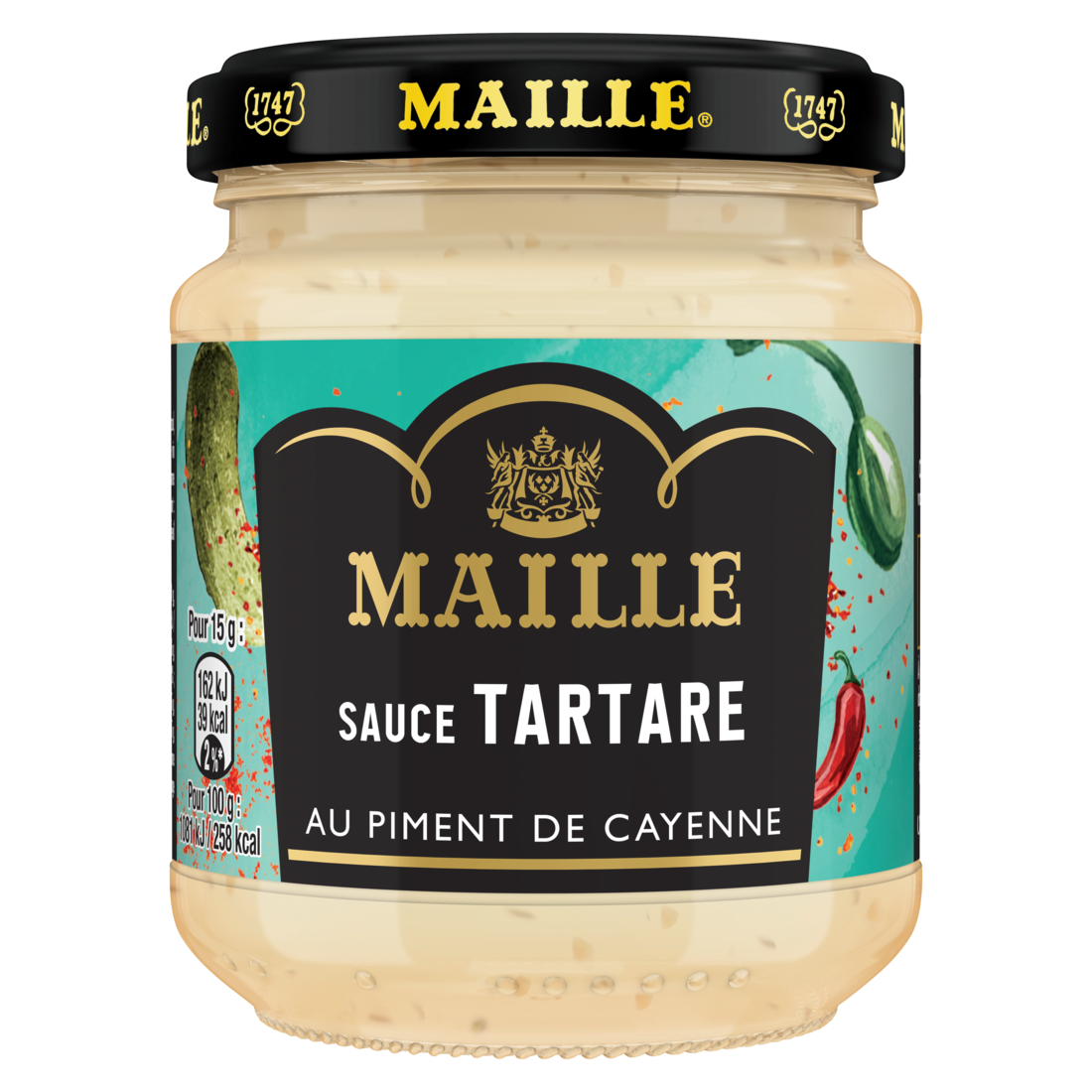 maille-sauce-tartare-piment-de-cayenne-185g image 1