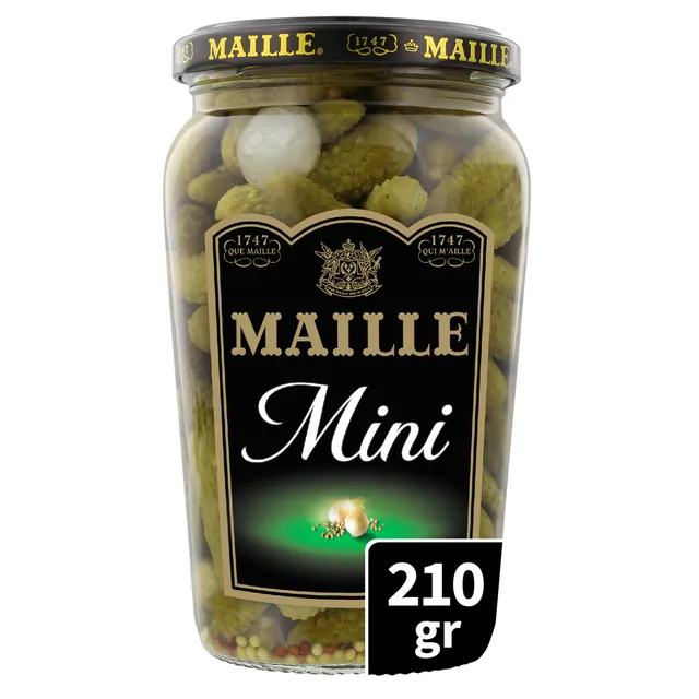 maille-cornichons-mini-petits-croquants-saveur-originale-bocal-210-g image 1