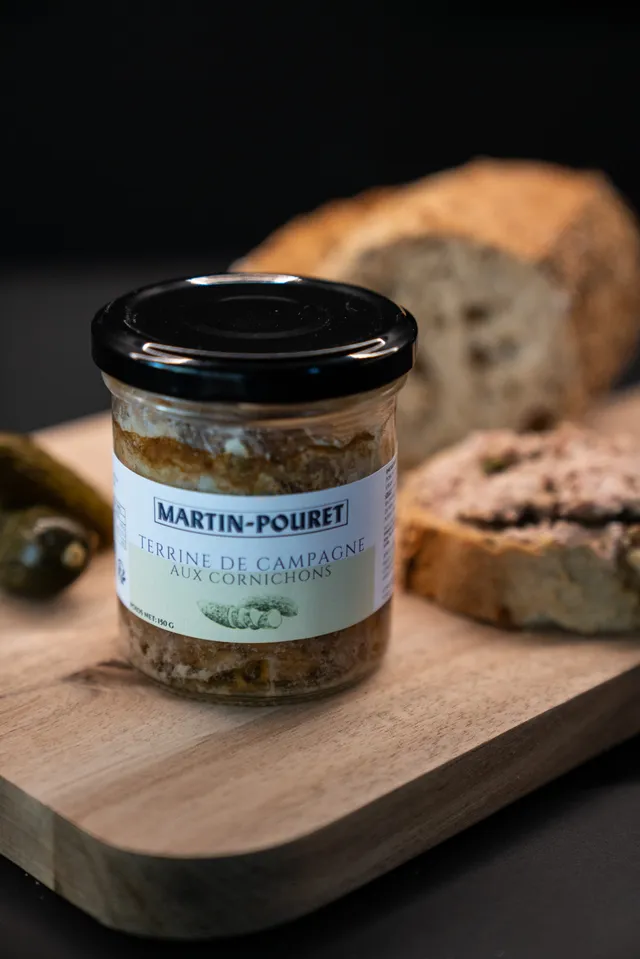 martin-pouret-terrine-campagnarde-aux-clats-de-cornichons-150g image 1