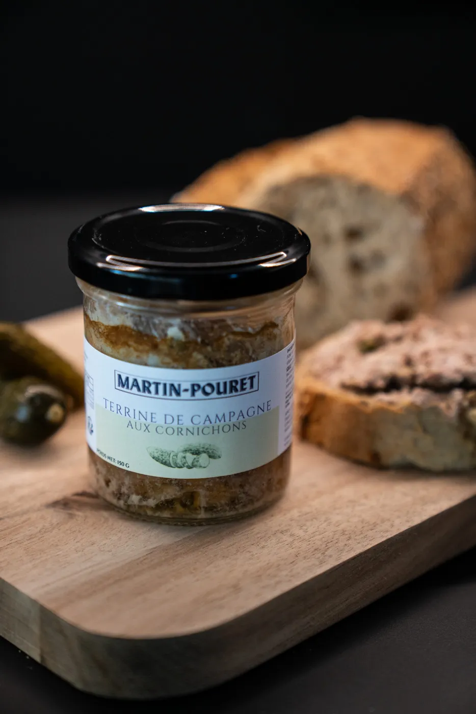 martin-pouret-terrine-campagnarde-aux-clats-de-cornichons-150g image 1