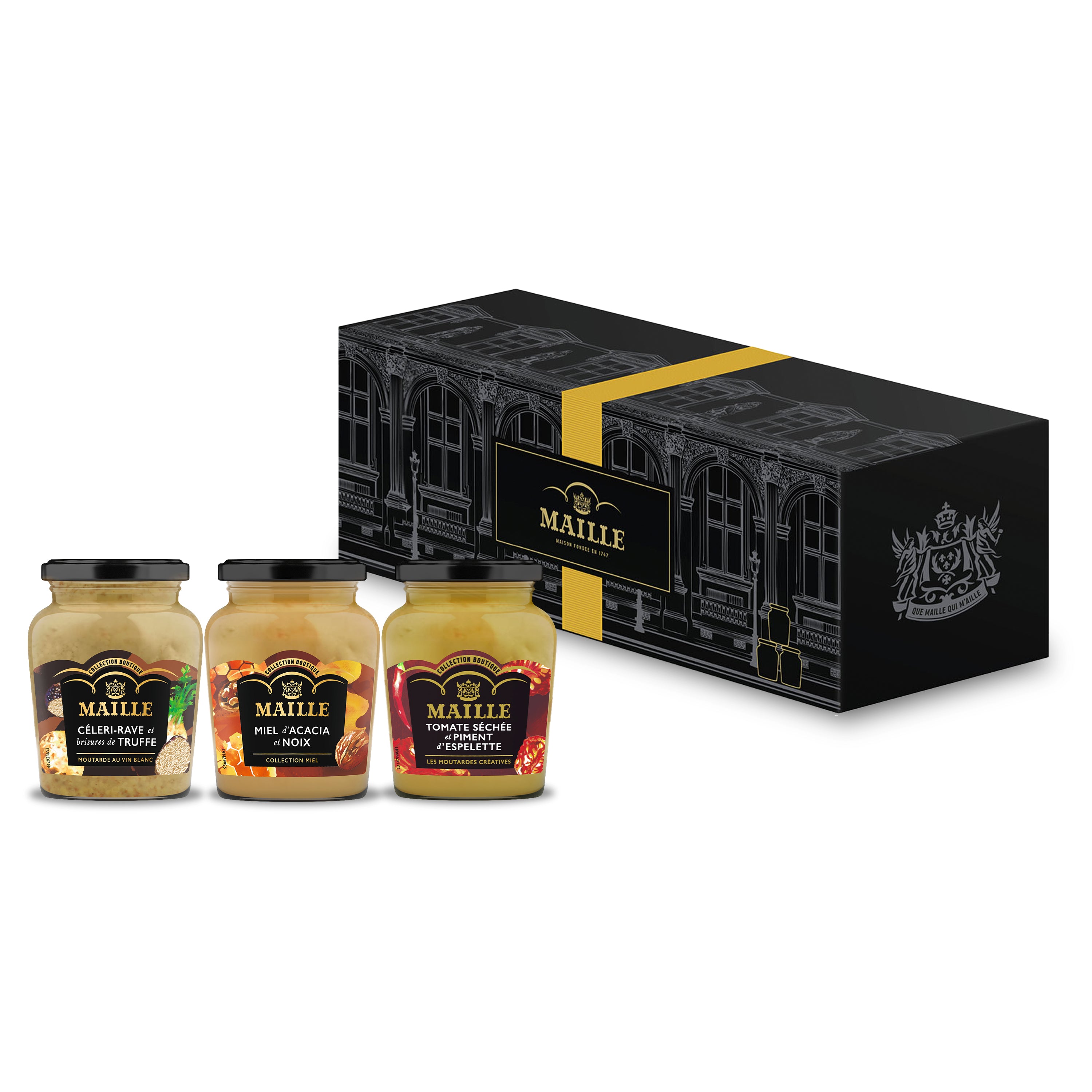 maille-coffret-marinades-coffret-3-moutardes-mariner image 1