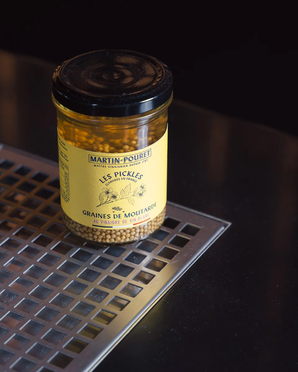 martin-pouret-pickles-graines-de-moutarde-180g image 1